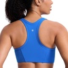 image:imageCRZ YOGA Butterbreeze Racerback Sports Bras for Women Training Medium Impact Padded U Neck Crop Gym TopsSparkle Blue
