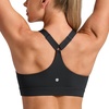 image:imageCRZ YOGA Butterbreeze Wide YStrap Back Sports Bras for Women  Training Gym Square Neck Adjustable Racerback Padded TopBlack