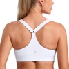 image:imageCRZ YOGA Butterbreeze Wide YStrap Back Sports Bras for Women  Training Gym Square Neck Adjustable Racerback Padded TopWhite