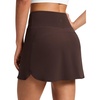 image:imageCRZ YOGA Butterluxe Dolphin High Waisted Golf Skirts for Women  Mini Bodycon Casual Vacation Skort with Builtin ShortsHot Fudge Brown