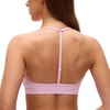 image:imageCRZ YOGA Butterluxe Soft Double Lined TBack Sports Bras for Women  V Neck Adjustable Strap Yoga Crop Top Casual Non PaddedVita Pink