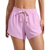image:imageCRZ YOGA Relaxed Fit Dolphin Board Shorts for Women 35  High Waisted Swim Beach Bathing Trunks Bottoms with LinerVita Pink