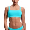 image:imageCRZ YOGA Square Neck Bikini Tops for Women  Padded Wide Straps Full Coverage Bathing Suit Swim BraTurquoise