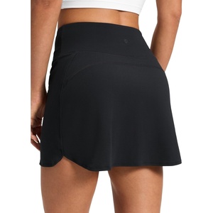 image:imageCRZ YOGA Butterluxe Dolphin High Waisted Golf Skirts for Women  Mini Bodycon Casual Vacation Skort with Builtin ShortsBlack