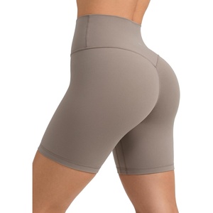 image:imageCRZ YOGA Secretsculpt Butterlift Biker Shorts 6 No Front Seam High Waist Womens Workout Gym Booty Scrunch ButtCreamy Latte