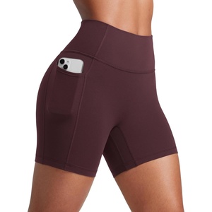image:imageCRZ YOGA Secretsculpt Butterlift Biker Shorts Pockets 5  No Front Seam Womens High Waist Workout Booty Scrunch ButtRipe Plum