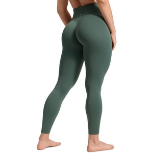 image:imageCRZ YOGA Secretsculpt Minor No Front Seam Leggings 25  Softretch High Waisted Womens Yoga Pants Buttery Soft Booty LiftingDark Forest Green