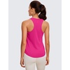 image:imageCRZ YOGA Pima Cotton Racerback Tank Tops for Women  Workout Athletic Casual Soft Scoop Neck Sleeveless ShirtsGranita Pink