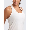 image:imageCRZ YOGA Pima Cotton Racerback Tank Tops for Women  Workout Athletic Casual Soft Scoop Neck Sleeveless ShirtsIce GreyWhite