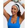 image:imageCRZ YOGA Pima Cotton Racerback Tank Tops for Women  Workout Athletic Casual Soft Scoop Neck Sleeveless ShirtsSparkle Blue