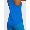image:imageCRZ YOGA Pima Cotton Racerback Tank Tops for Women  Workout Athletic Casual Soft Scoop Neck Sleeveless ShirtsSparkle Blue
