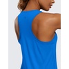 image:imageCRZ YOGA Pima Cotton Racerback Tank Tops for Women  Workout Athletic Casual Soft Scoop Neck Sleeveless ShirtsSparkle Blue