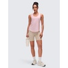 image:imageCRZ YOGA Pima Cotton Racerback Tank Tops for Women  Workout Athletic Casual Soft Scoop Neck Sleeveless ShirtsStrawberry Pink