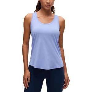 image:imageCRZ YOGA Pima Cotton Racerback Tank Tops for Women  Workout Athletic Casual Soft Scoop Neck Sleeveless ShirtsPeriwinkle Purple