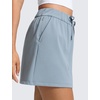 image:imageCRZ YOGA 4Way Stretch A Line Skirts for Women  High Waitsted Mini Lined Tennis Work Drawstring Skort with PocketsBelgian Blue