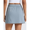 image:imageCRZ YOGA 4Way Stretch A Line Skirts for Women  High Waitsted Mini Lined Tennis Work Drawstring Skort with PocketsBelgian Blue