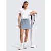 image:imageCRZ YOGA 4Way Stretch A Line Skirts for Women  High Waitsted Mini Lined Tennis Work Drawstring Skort with PocketsBelgian Blue