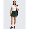 image:imageCRZ YOGA 4Way Stretch A Line Skirts for Women  High Waitsted Mini Lined Tennis Work Drawstring Skort with PocketsLegend Green