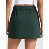 image:imageCRZ YOGA 4Way Stretch A Line Skirts for Women  High Waitsted Mini Lined Tennis Work Drawstring Skort with PocketsLegend Green