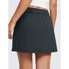 image:imageCRZ YOGA 4Way Stretch A Line Skirts for Women  High Waitsted Mini Lined Tennis Work Drawstring Skort with PocketsMelanite
