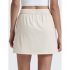 image:imageCRZ YOGA 4Way Stretch A Line Skirts for Women  High Waitsted Mini Lined Tennis Work Drawstring Skort with PocketsMilky White
