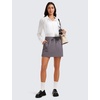 image:imageCRZ YOGA 4Way Stretch A Line Skirts for Women  High Waitsted Mini Lined Tennis Work Drawstring Skort with PocketsTornado Grey