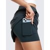 image:imageCRZ YOGA 4Way Stretch A Line Skirts for Women  High Waitsted Mini Lined Tennis Work Drawstring Skort with PocketsTrue Navy
