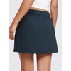 image:imageCRZ YOGA 4Way Stretch A Line Skirts for Women  High Waitsted Mini Lined Tennis Work Drawstring Skort with PocketsTrue Navy