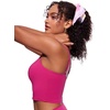 image:imageCRZ YOGA Cami Strap Bikini Tops for Women  Padded Scoop Neck Longline Swimsuit Adjustable Bathing Suit Crop TankiniGranita Pink