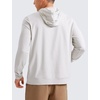 image:imageCRZ YOGA Cloud Jersey Pullover Hoodies for Men  Casual Workout Long Sleeve Basic Hooded Sweatshirts with PocketMilky White Bone