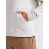 image:imageCRZ YOGA Cloud Jersey Pullover Hoodies for Men  Casual Workout Long Sleeve Basic Hooded Sweatshirts with PocketMilky White Bone