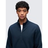 image:imageCRZ YOGA Cotton Fleece Lined Half Zip Sweatshirts for Men  Mock Neck Pullover Sweat Shirts Casual Workout Daily SweatersInk Blue