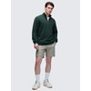 image:imageCRZ YOGA Cotton Fleece Lined Half Zip Sweatshirts for Men  Mock Neck Pullover Sweat Shirts Casual Workout Daily SweatersLegend Green