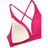 image:imageCRZ YOGA Deep V Neck Bikini Tops for Women  Padded Criss Cross Back Triangle Sexy Swim Bathing Suit BraGranita Pink
