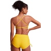image:imageCRZ YOGA Deep V Neck Bikini Tops for Women  Padded Criss Cross Back Triangle Sexy Swim Bathing Suit BraHigh Visibility Yellow