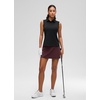 image:imageCRZ YOGA Golf Polo Shirts Sleeveless for Women UPF 50  Sun Protection Tennis Athletic Collared Tanks Lightweight Quick DryBlack