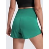 image:imageCRZ YOGA Lightweight Maternity Dolphin Workout Shorts 3  Soft Athletic Running Casual Womens Pregnancy with Liner PocketsCascadia Green