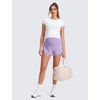 image:imageCRZ YOGA Lightweight Maternity Dolphin Workout Shorts 3  Soft Athletic Running Casual Womens Pregnancy with Liner PocketsLilac