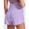 image:imageCRZ YOGA Lightweight Maternity Dolphin Workout Shorts 3  Soft Athletic Running Casual Womens Pregnancy with Liner PocketsLilac