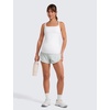 image:imageCRZ YOGA Lightweight Maternity Dolphin Workout Shorts 3  Soft Athletic Running Casual Womens Pregnancy with Liner PocketsOcean Air