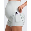 image:imageCRZ YOGA Lightweight Maternity Dolphin Workout Shorts 3  Soft Athletic Running Casual Womens Pregnancy with Liner PocketsOcean Air