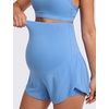 image:imageCRZ YOGA Lightweight Maternity Dolphin Workout Shorts 3  Soft Athletic Running Casual Womens Pregnancy with Liner PocketsParty Blue