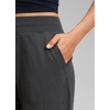 image:imageCRZ YOGA Lightweight Straight Leg Cropped Pants for Women 24  Ruched Casual Work Athletic Capri with PocketsInk Gray