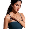 image:imageCRZ YOGA Longline Bandeau Bikini Tops for Women  Padded Strapless Adjustable Spaghetti Straps Swimsuit Bathing Crop TankiniInsignia Blue