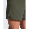 image:imageCRZ YOGA Mens Linerless Motion Shorts 7  Side Split Workout Daily Quick Dry for Gym Athletic Casual with PocketsDark Olive