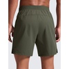 image:imageCRZ YOGA Mens Linerless Motion Shorts 7  Side Split Workout Daily Quick Dry for Gym Athletic Casual with PocketsDark Olive