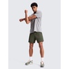 image:imageCRZ YOGA Mens Linerless Motion Shorts 7  Side Split Workout Daily Quick Dry for Gym Athletic Casual with PocketsDark Olive