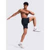 image:imageCRZ YOGA Mens Linerless Motion Shorts 7  Side Split Workout Daily Quick Dry for Gym Athletic Casual with PocketsTrue Navy