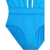 image:imageCRZ YOGA Mid Waisted Side Slit Beach Shorts for Women 3  Dolphin Swim Board Bathing Trunks Bottoms with LinerMadagascar Blue