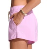 image:imageCRZ YOGA Mid Waisted Side Slit Beach Shorts for Women 3  Dolphin Swim Board Bathing Trunks Bottoms with LinerVita Pink